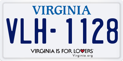 VA license plate VLH1128