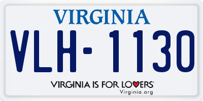 VA license plate VLH1130