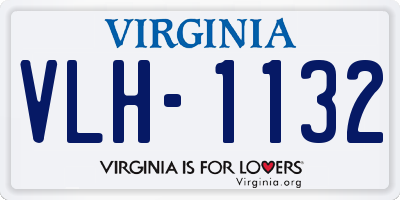 VA license plate VLH1132