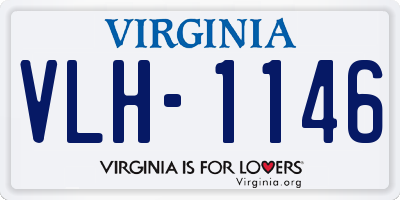 VA license plate VLH1146