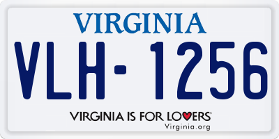 VA license plate VLH1256