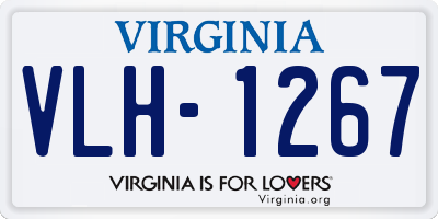 VA license plate VLH1267