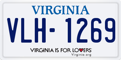 VA license plate VLH1269