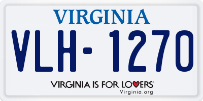 VA license plate VLH1270