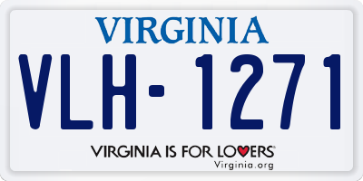VA license plate VLH1271