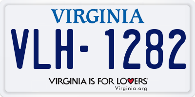 VA license plate VLH1282