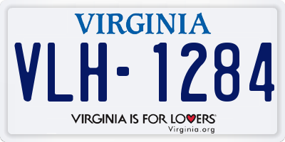 VA license plate VLH1284
