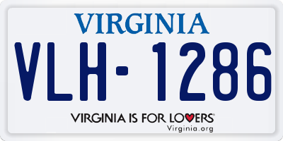 VA license plate VLH1286