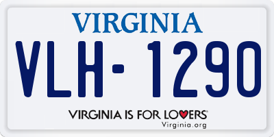 VA license plate VLH1290