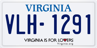 VA license plate VLH1291