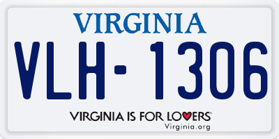 VA license plate VLH1306