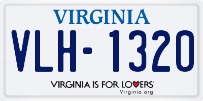 VA license plate VLH1320