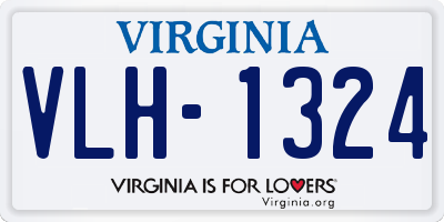 VA license plate VLH1324