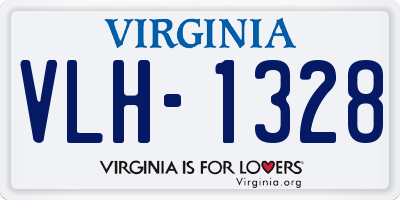 VA license plate VLH1328