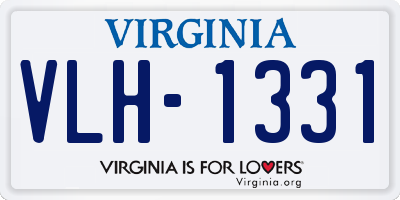 VA license plate VLH1331