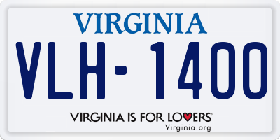 VA license plate VLH1400