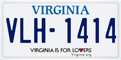 VA license plate VLH1414