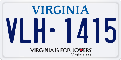 VA license plate VLH1415