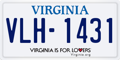 VA license plate VLH1431