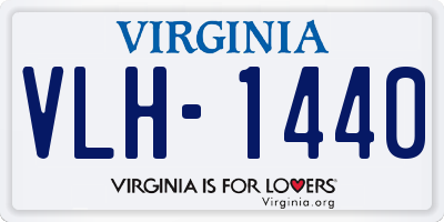 VA license plate VLH1440