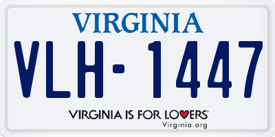 VA license plate VLH1447