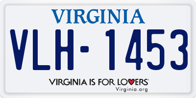 VA license plate VLH1453