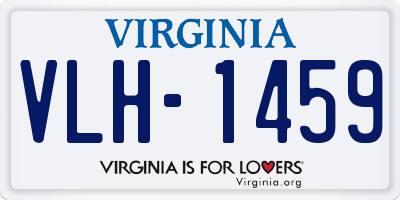 VA license plate VLH1459