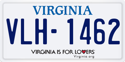 VA license plate VLH1462