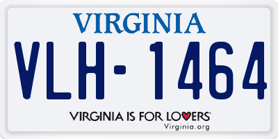 VA license plate VLH1464