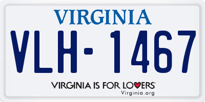 VA license plate VLH1467