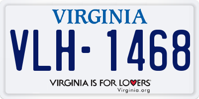 VA license plate VLH1468