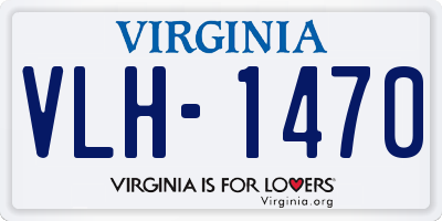 VA license plate VLH1470
