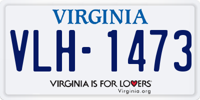 VA license plate VLH1473