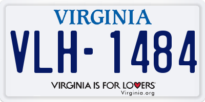 VA license plate VLH1484
