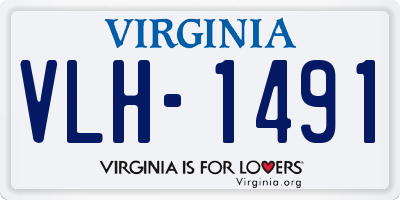 VA license plate VLH1491