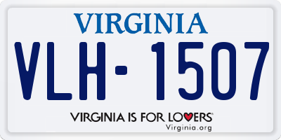 VA license plate VLH1507