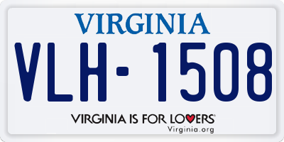VA license plate VLH1508