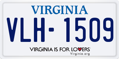 VA license plate VLH1509