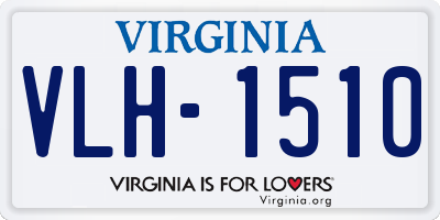 VA license plate VLH1510