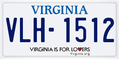 VA license plate VLH1512