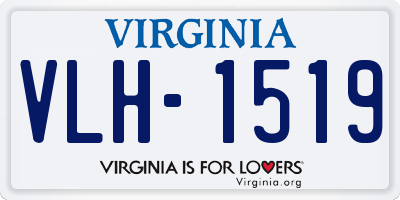 VA license plate VLH1519