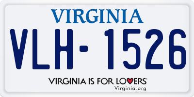 VA license plate VLH1526