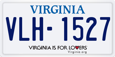 VA license plate VLH1527