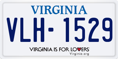 VA license plate VLH1529