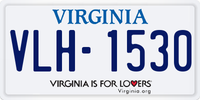 VA license plate VLH1530