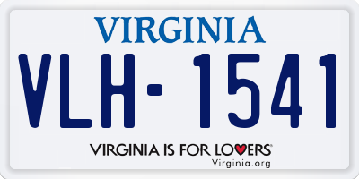 VA license plate VLH1541