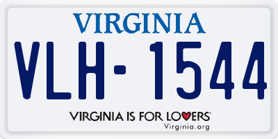VA license plate VLH1544