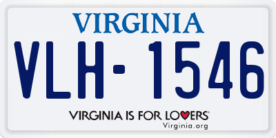 VA license plate VLH1546
