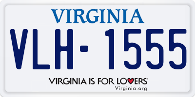 VA license plate VLH1555