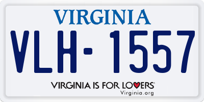 VA license plate VLH1557